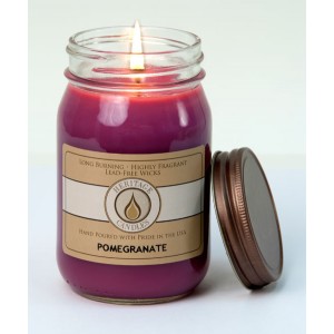 Pomogranate Traditional Canning Jar Candle
