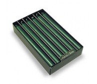 Dark Green 9 Inch Beeswax Enriched Dinner Candles