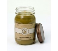 Harvest Wreath Traditional Canning Jar Candle