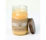 Juicy Mango Papaya Traditional Canning Jar Candle