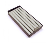 Cotton White 12" Beeswax Enriched Dinner Candles 