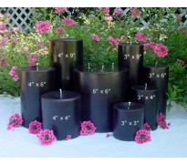 Black Unscented Pillar