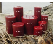 Wine Unscented Pillar