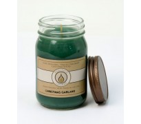 Christmas Garland Traditional Canning Jar Candle