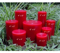 Red Unscented Pillar